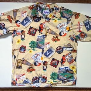 Reyn Spooner Baltimore Orioles Hawaiian Shirt Sz L